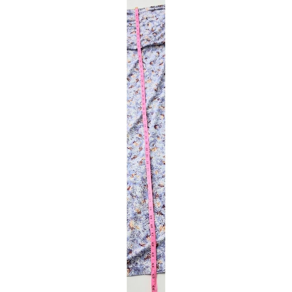 J Jill Strapless Maxi Dress Women's Size Medium Blue Floral Summer Feminine - Picture 9 of 9
